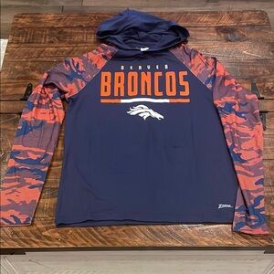 Blue and Orange Denver Broncos Shirt
